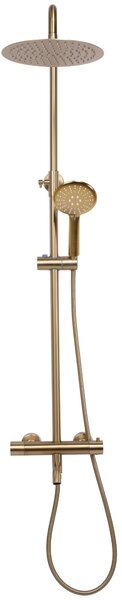Coloana de dus cu termostat REA Lungo Gold Brush