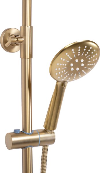 Coloana de dus cu termostat REA Lungo Gold Brush