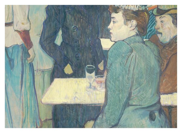Tablou - Henri de Toulouse-Lautrec, A Corner of the Moulin de la Galette, reproducere (70x50 cm)