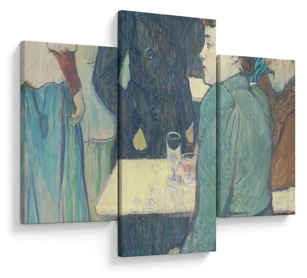 Tablou - Henri de Toulouse-Lautrec, A Corner of the Moulin de la Galette, reproducere (90x60 cm)