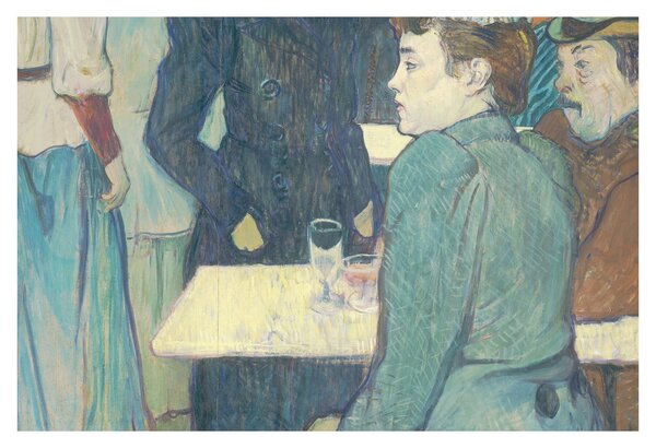 Tablou - Henri de Toulouse-Lautrec, A Corner of the Moulin de la Galette, reproducere (90x60 cm)