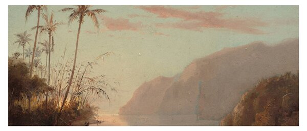 Tablou - Camille Pissarro, A creek in st. Thomas (Virgin Islands), reproducere (120x50 cm)
