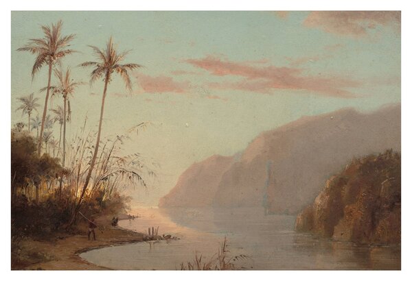 Tablou - Camille Pissarro, A creek in st. Thomas (Virgin Islands), reproducere (90x60 cm)