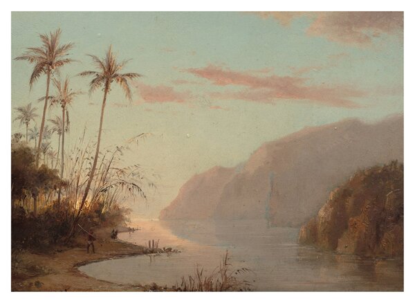 Tablou - Camille Pissarro, A creek in st. Thomas (Virgin Islands), reproducere (70x50 cm)