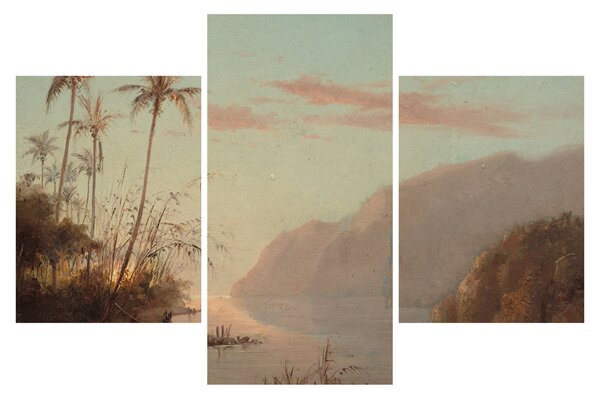 Tablou - Camille Pissarro, A creek in st. Thomas (Virgin Islands), reproducere (90x60 cm)