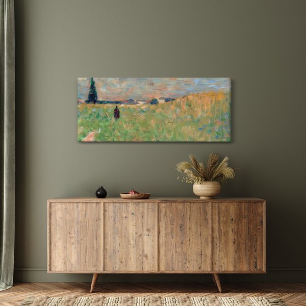 Tablou - Georges Seurat, A Summer Landscape, reproducere (120x50 cm)