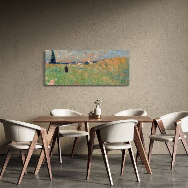 Tablou - Georges Seurat, A Summer Landscape, reproducere (120x50 cm)