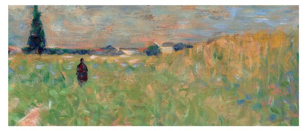 Tablou - Georges Seurat, A Summer Landscape, reproducere (120x50 cm)