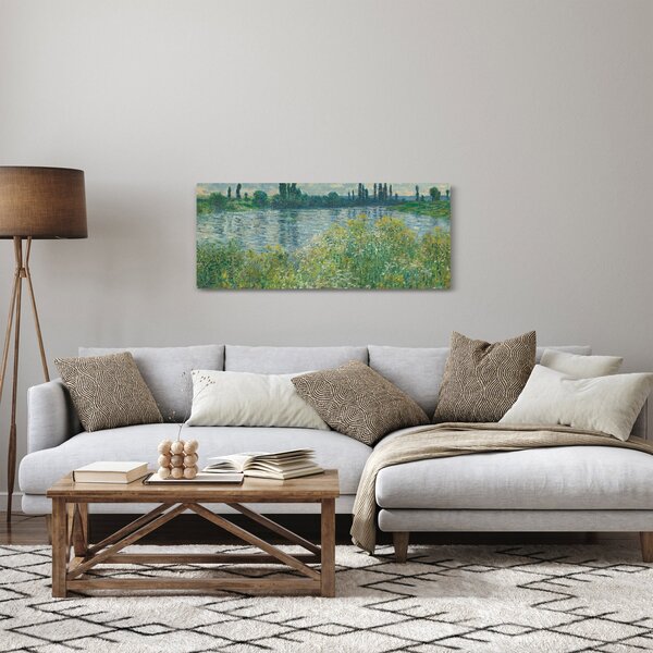 Tablou - Claude Monet, Banks of the Seine, reproducere (120x50 cm)