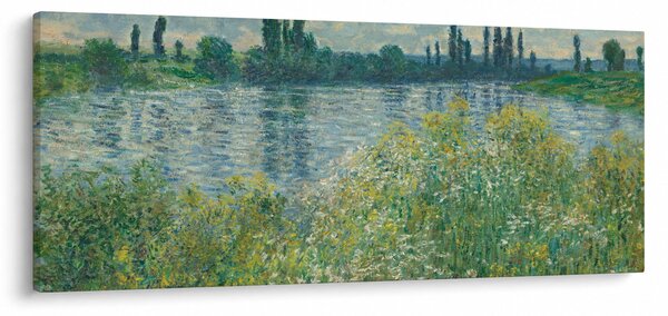 Tablou - Claude Monet, Banks of the Seine, reproducere (120x50 cm)