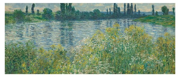 Tablou - Claude Monet, Banks of the Seine, reproducere (120x50 cm)