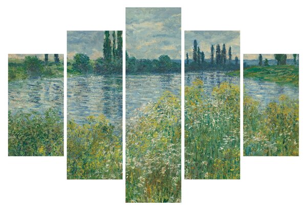 Tablou - Claude Monet, Banks of the Seine, reproducere (150x105 cm)
