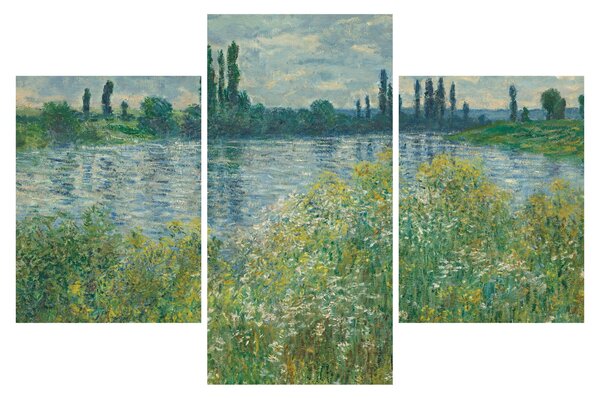 Tablou - Claude Monet, Banks of the Seine, reproducere (90x60 cm)