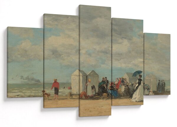 Tablou - Eugène Boudin, Beach Scene, reproducere (150x105 cm)