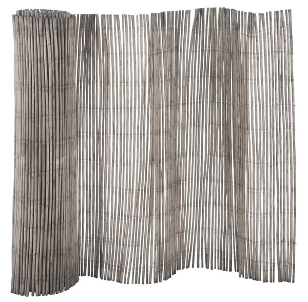 Gard de nuiele, Rachita Bambus, Gri, 200x1.5x100 cm