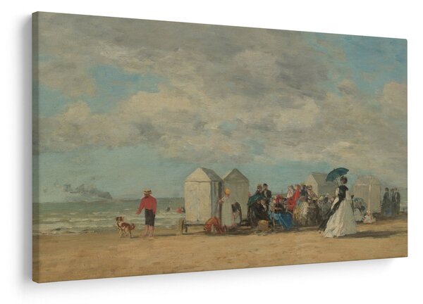 Tablou - Eugène Boudin, Beach Scene, reproducere (90x60 cm)