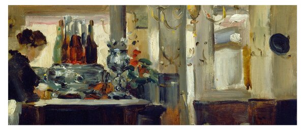 Tablou - Style of Edouard Manet, Bon Bock Cafe, reproducere (120x50 cm)