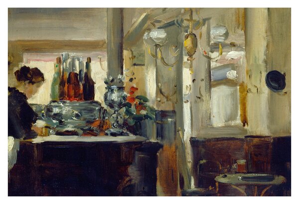 Tablou - Style of Edouard Manet, Bon Bock Cafe, reproducere (90x60 cm)