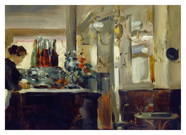 Tablou - Style of Edouard Manet, Bon Bock Cafe, reproducere (70x50 cm)
