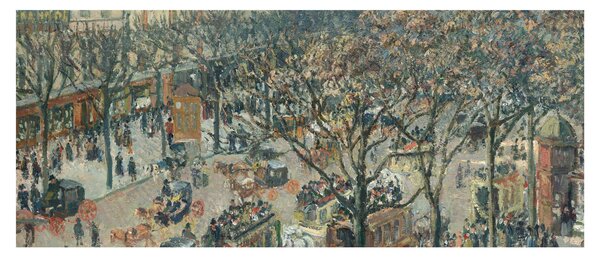 Tablou - Camille Pissarro, Boulevard des Italiens, Morning, Sunlight, reproducere (120x50 cm)