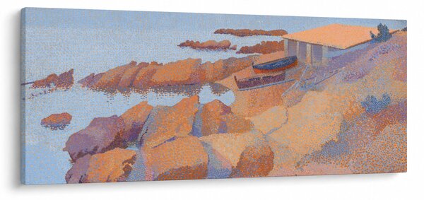 Tablou - Henri Edmond Cross, Calanque des Antibois, reproducere (120x50 cm)