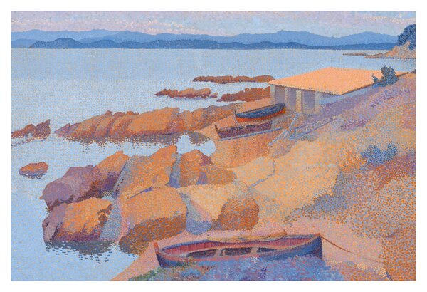 Tablou - Henri Edmond Cross, Calanque des Antibois, reproducere (90x60 cm)