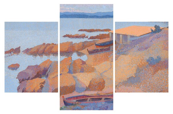Tablou - Henri Edmond Cross, Calanque des Antibois, reproducere (90x60 cm)