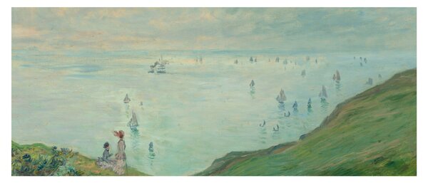 Tablou - Henri Fantin-Latour, Cliffs at Pourville, reproducere (120x50 cm)