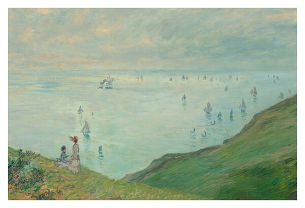 Tablou - Henri Fantin-Latour, Cliffs at Pourville, reproducere (90x60 cm)