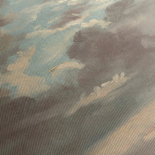 Tablou - John Constable, Cloud Study Stormy Sunset, reproducere (cu ceas) (90x30 cm)