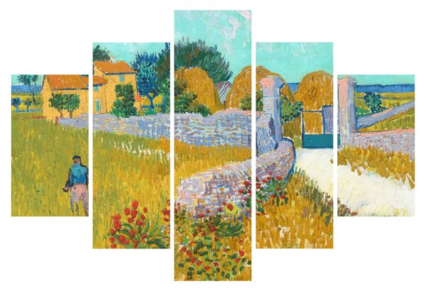 Tablou - Vincent van Gogh, Farmhouse in Provence, reproducere (150x105 cm)