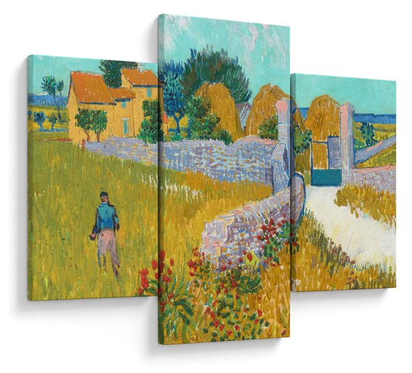 Tablou - Vincent van Gogh, Farmhouse in Provence, reproducere (90x60 cm)