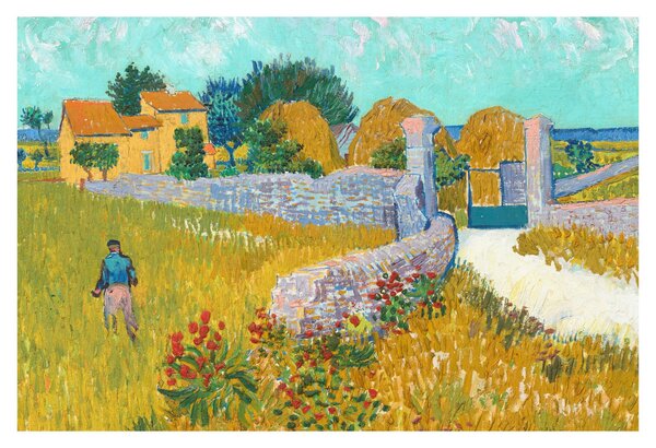 Tablou - Vincent van Gogh, Farmhouse in Provence, reproducere (90x60 cm)