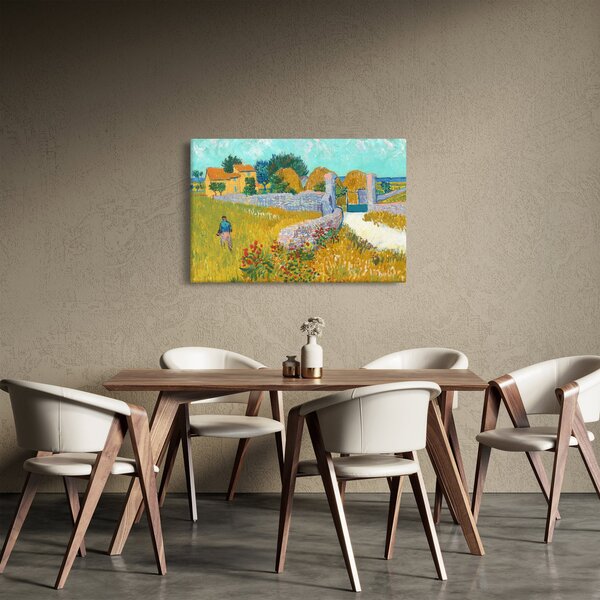 Tablou - Vincent van Gogh, Farmhouse in Provence, reproducere (90x60 cm)