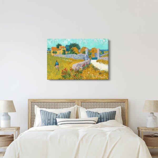 Tablou - Vincent van Gogh, Farmhouse in Provence, reproducere (90x60 cm)