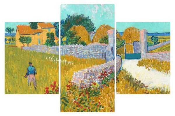 Tablou - Vincent van Gogh, Farmhouse in Provence, reproducere (90x60 cm)