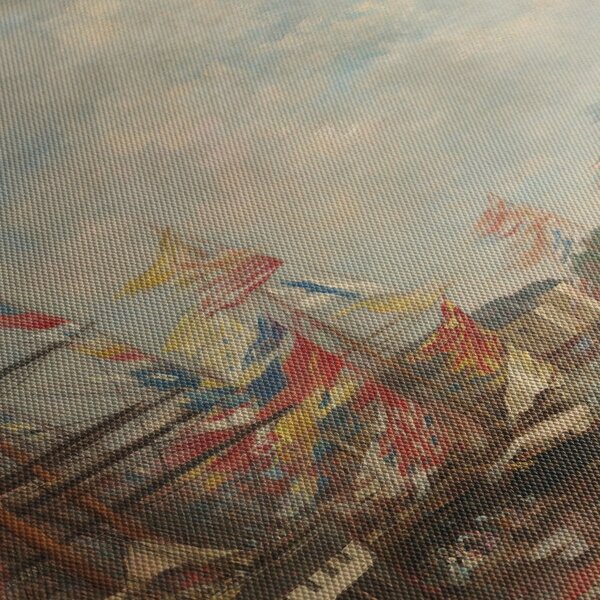 Tablou - Eugène Boudin, Festival in the Harbor of Honfleur, reproducere (90x60 cm)
