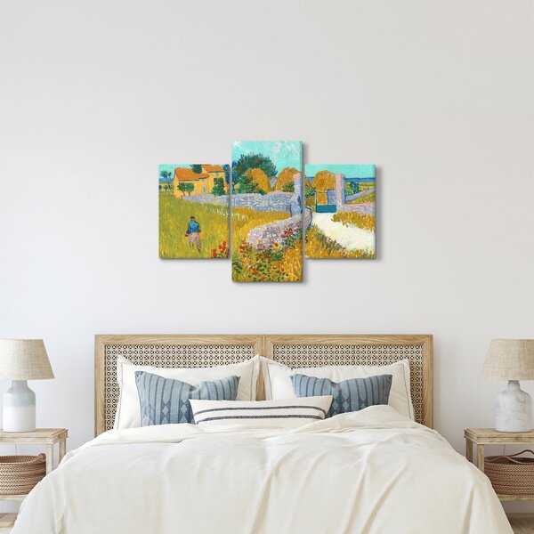 Tablou - Vincent van Gogh, Farmhouse in Provence, reproducere (90x60 cm)