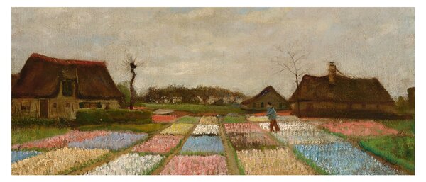 Tablou - Vincent van Gogh, Flower Beds in Holland, reproducere (120x50 cm)