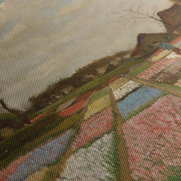 Tablou - Vincent van Gogh, Flower Beds in Holland, reproducere (cu ceas) (90x30 cm)