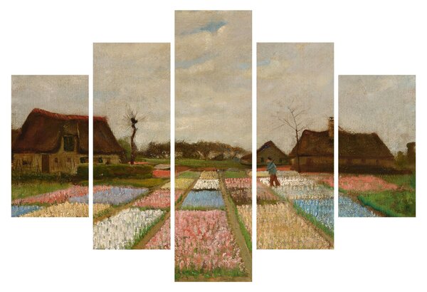 Tablou - Vincent van Gogh, Flower Beds in Holland, reproducere (150x105 cm)