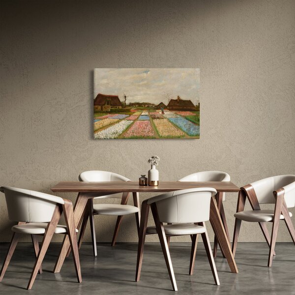Tablou - Vincent van Gogh, Flower Beds in Holland, reproducere (90x60 cm)