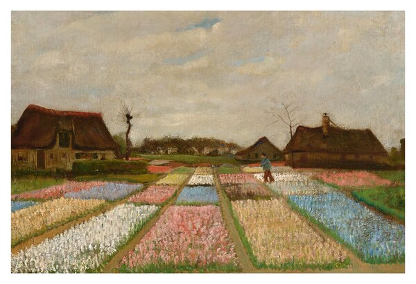 Tablou - Vincent van Gogh, Flower Beds in Holland, reproducere (90x60 cm)