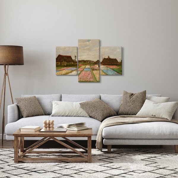Tablou - Vincent van Gogh, Flower Beds in Holland, reproducere (90x60 cm)