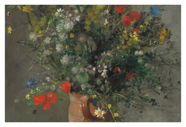Tablou - Auguste Renoir, Flowers in a Vase, reproducere (90x60 cm)