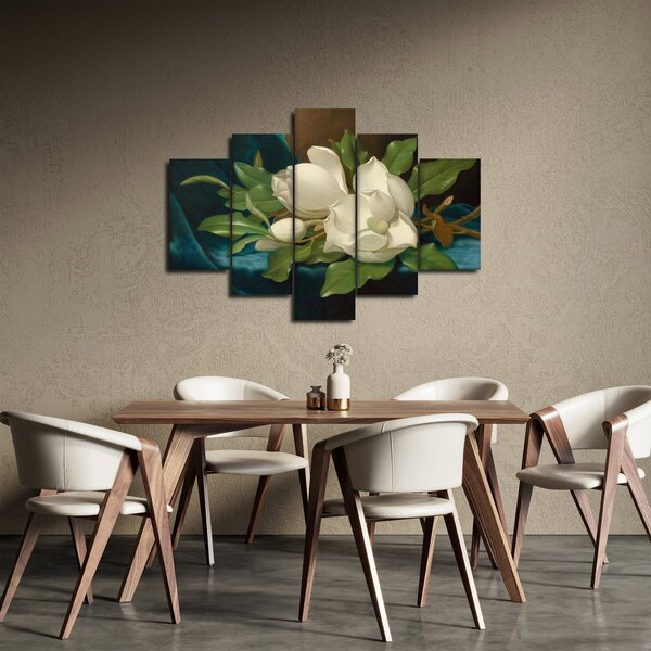 Tablou - Martin Johnson Heade, Giant Magnolias on a Blue Velvet Cloth, reproducere (150x105 cm)