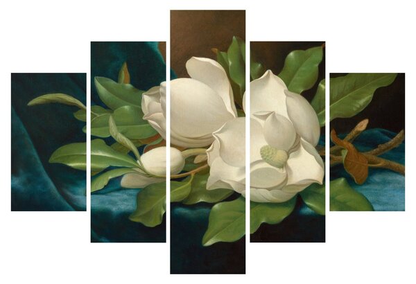 Tablou - Martin Johnson Heade, Giant Magnolias on a Blue Velvet Cloth, reproducere (150x105 cm)