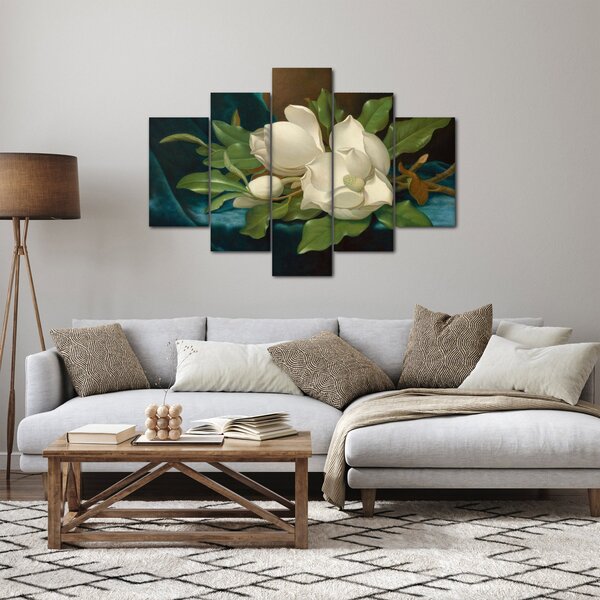 Tablou - Martin Johnson Heade, Giant Magnolias on a Blue Velvet Cloth, reproducere (150x105 cm)