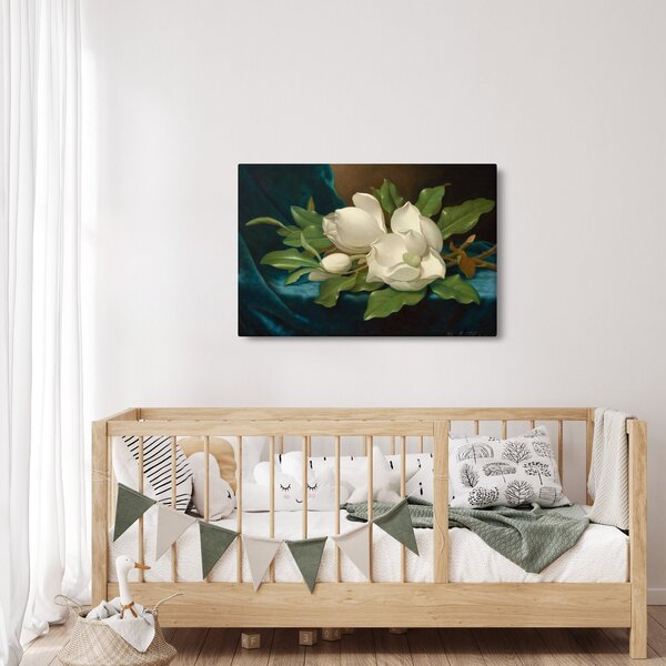 Tablou - Martin Johnson Heade, Giant Magnolias on a Blue Velvet Cloth, reproducere (90x60 cm)