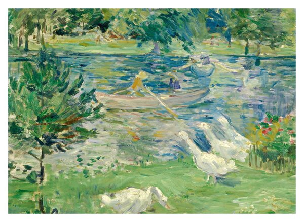 Tablou - Berthe Morisot, Girl in a Boat with Geese, reproducere (70x50 cm)